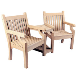 Sandwick Winawood Love Seat – Teak-effect